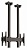 Потолочное двухстороннее крепление Vogel's  CD3084 Dual Black